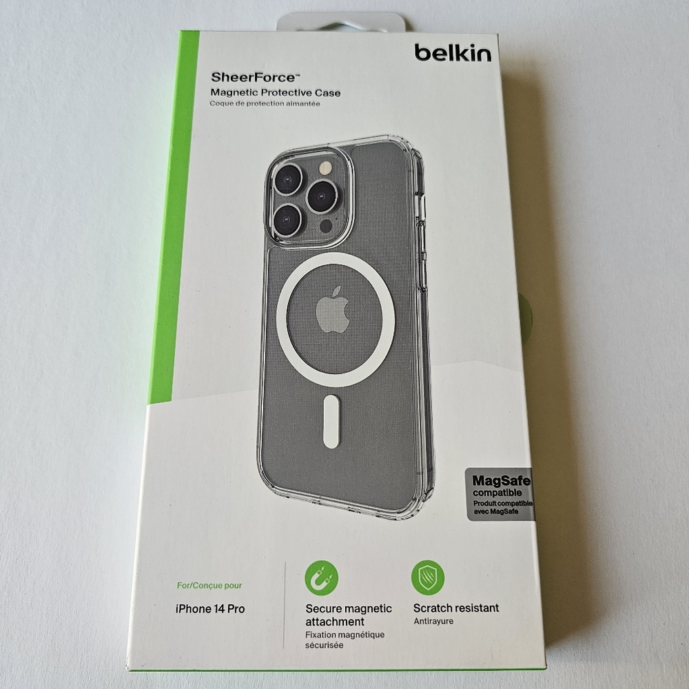 iPhone 14 Pro - Belkin SheerForce Case for MagSafe (CLEAR)